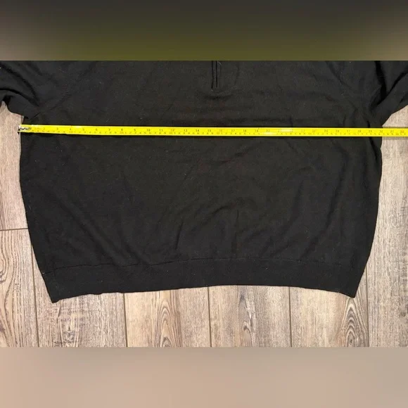 Signature Carrington Men’s 1/4 Zip Sweater Size 4X Merino Wool Blend - Picture 7 of 7